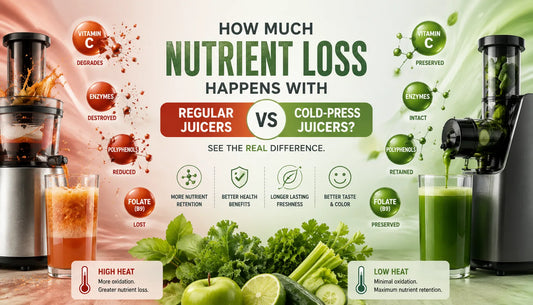 Nutrient loss in centrifugal juicers as compared to cold press juicers