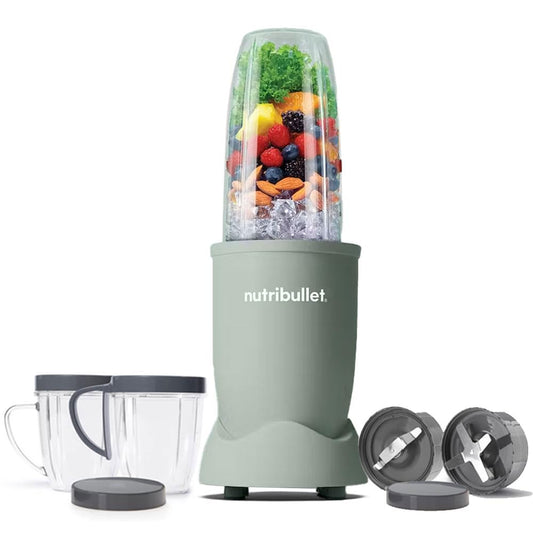 NutriBullet PRO 900W Blender Mixer Grinder(Jade), 12-Piece Set with 3 Unbreakable Jars & Wet/Dry Blade Set, USA’s #1 Smoothie Maker, Food Processor