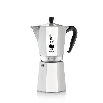 Bialetti Moka Express Iconic Italian Stovetop Espresso Maker, Italian Made; Moka Pot/Percolator/Coffee Maker/Mocha Pot for an Authentic Italian Coffee (Silver, 3 Cup)