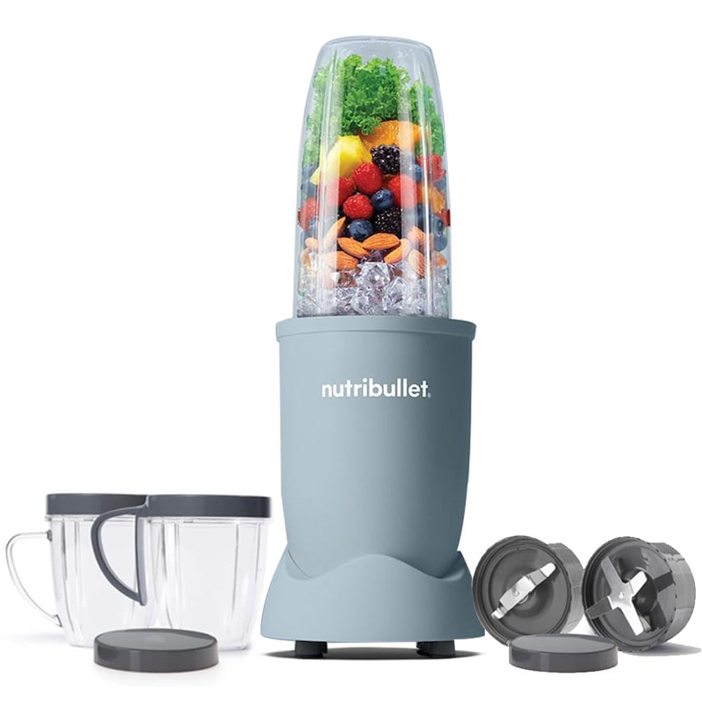 NutriBullet PRO 900W Blender Mixer Grinder(Jade), 12-Piece Set with 3 Unbreakable Jars & Wet/Dry Blade Set, USA’s #1 Smoothie Maker, Food Processor