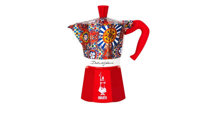 Bialetti Dolce & Gabbana Moka Express 3 cups open fire (coffee maker, espresso machine, makinetta)