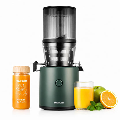 Hurom H320 Cold Press Juicer | Ultra Low Pulp | Slow Juicer | Hopper Fits Whole Produce | Ultra Quiet Motor | Easy Assembly | Cold Press Masticating Juicer, 15 Years Warranty (Matte Black)