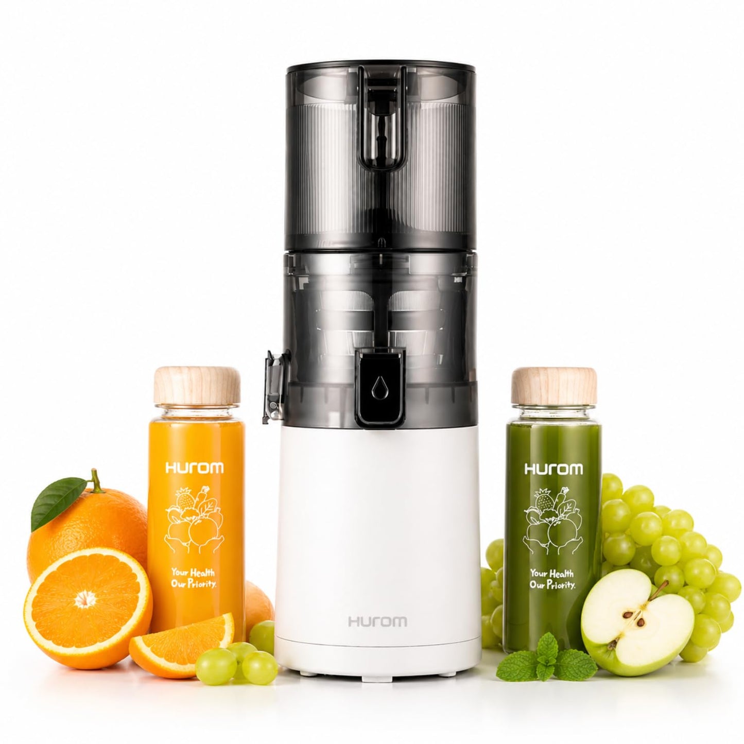 Hurom E30ST Cold Press Juice for Home, Advanced Cold Press Technology for 20% More Juice, All-in-1 Juicer for Fruits, Vegetables & Nut Milk, World's No. 1 Slow Juicer Brand since 1974, 12 Yrs Warranty