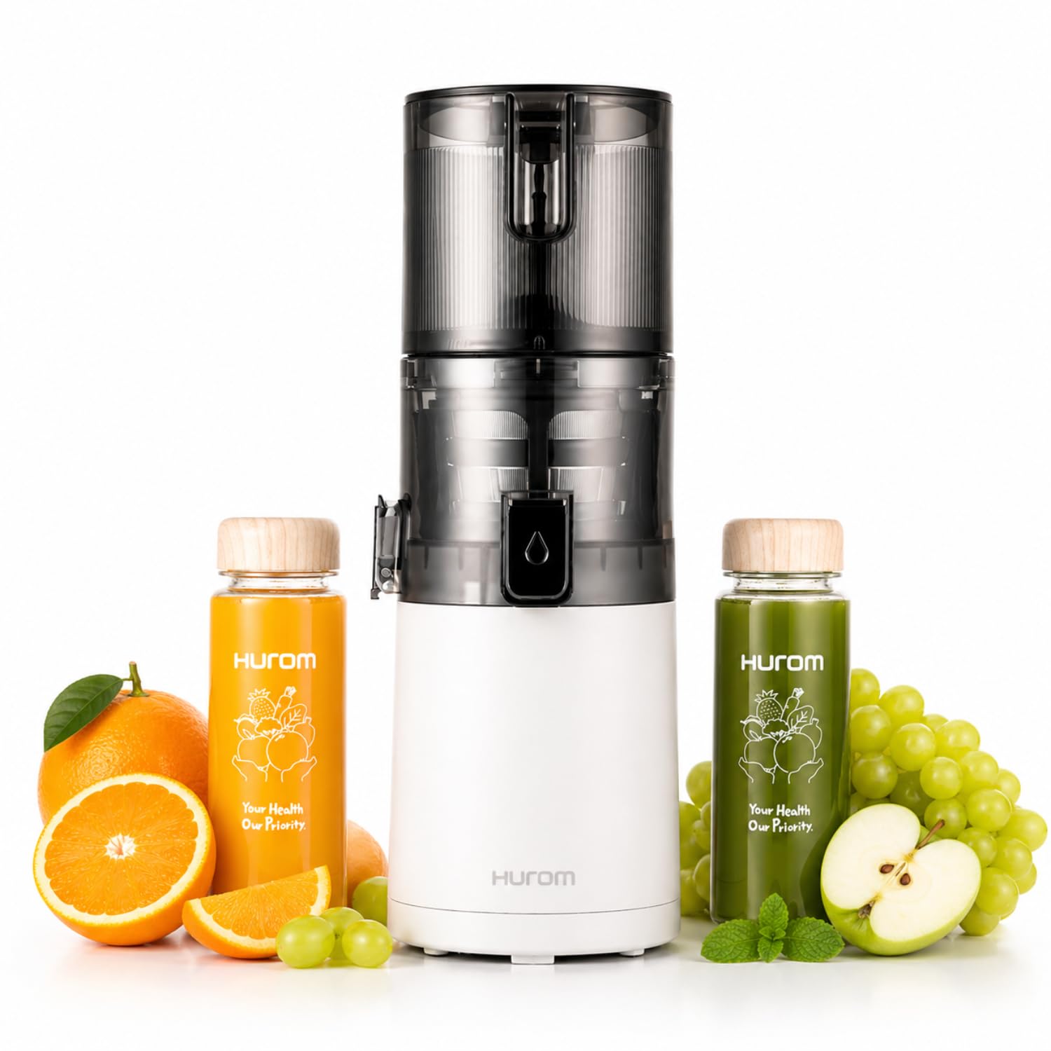 Hurom E30ST Cold Press Juice for Home, Advanced Cold Press Technology for 20% More Juice, All-in-1 Juicer for Fruits, Vegetables & Nut Milk, World's No. 1 Slow Juicer Brand since 1974, 12 Yrs Warranty
