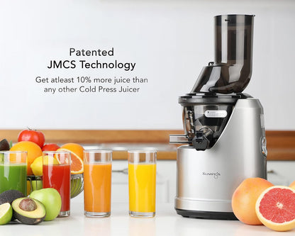 Kuvings B1700 Dark Silver Cold Press Juicer for Home, All-in-1 Juicer for Fruits, Vegetables & Nut Milk, Patented JMCS Technology for 10% More Juice, Easy to Clean & Assemble, 12 Yrs Warranty (Motor)