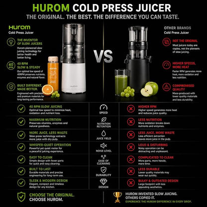 Hurom E30ST Cold Press Juicer for Home