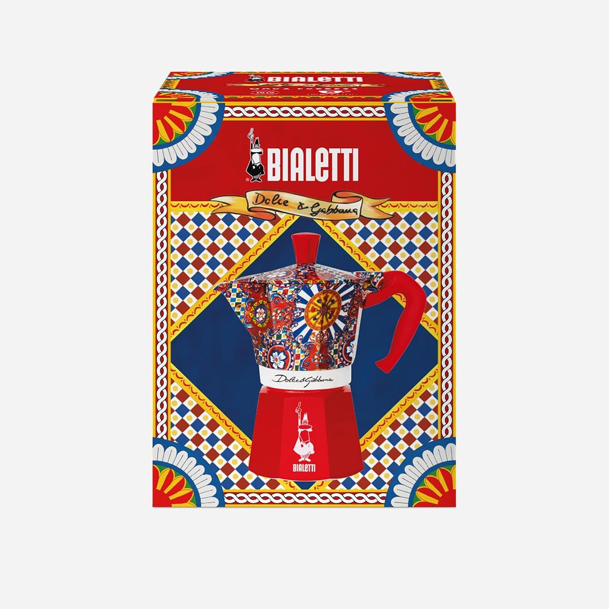 Bialetti Dolce & Gabbana Moka Express 3 cups open fire (coffee maker, espresso machine, makinetta)