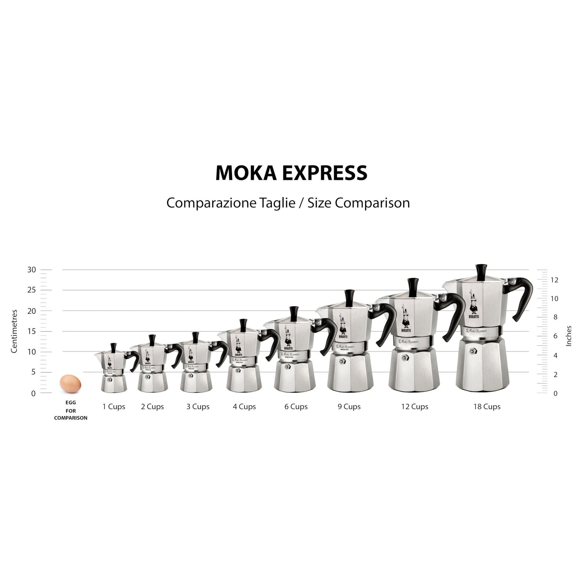 Bialetti Moka Express Iconic Italian Stovetop Espresso Maker, Italian Made; Moka Pot/Percolator/Coffee Maker/Mocha Pot for an Authentic Italian Coffee (Silver, 3 Cup)