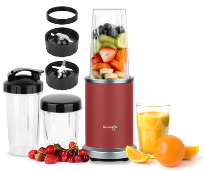 Kuvings New Launch Nutri Blender PRO 2.0 Ferrari Red, Powerful 1000 W Motor, Upgraded 2 Blade Set for Wet & Dry, 2 Jars, Longest Warranty 7 Yrs, Mixer/Grinder/Smoothie Maker