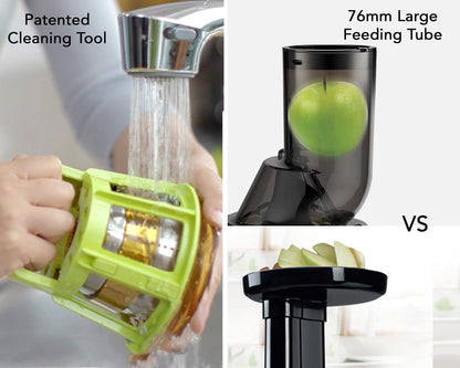 Kuvings B1700 Dark Silver Cold Press Juicer for Home, All-in-1 Juicer for Fruits, Vegetables & Nut Milk, Patented JMCS Technology for 10% More Juice, Easy to Clean & Assemble, 12 Yrs Warranty (Motor)