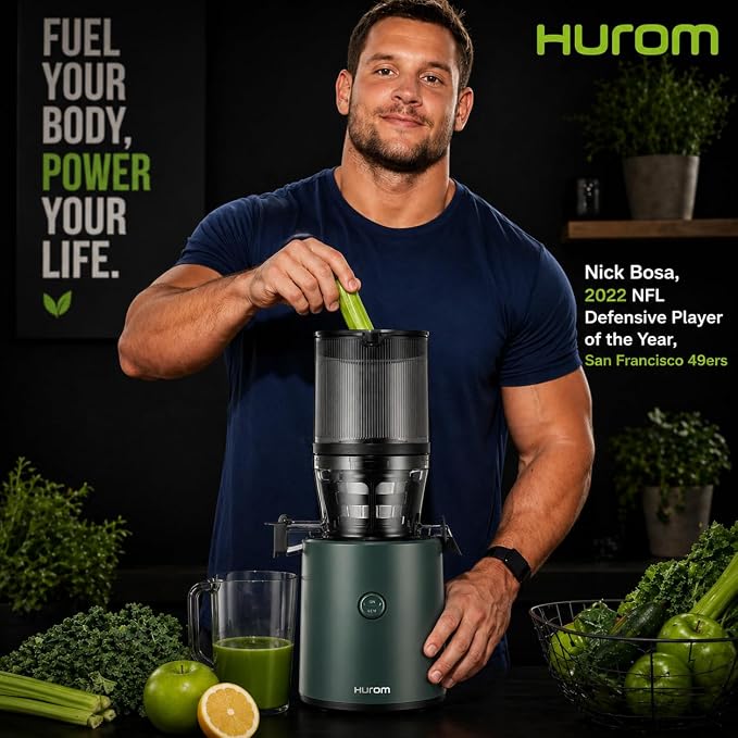 Hurom H320 Hands-Free Cold Press Juicer (Green)