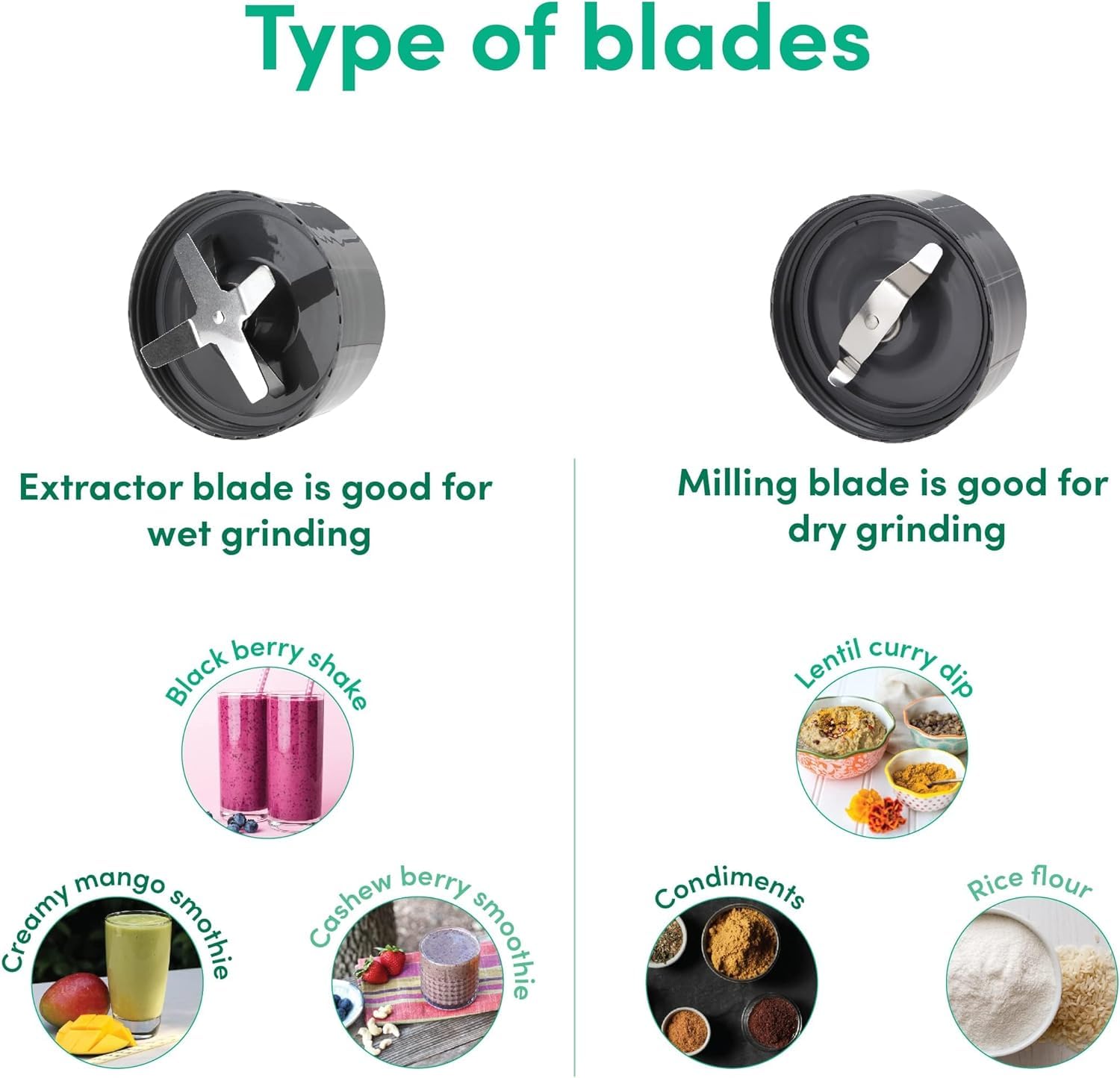 NutriBullet PRO 900W Blender Mixer Grinder(Jade), 12-Piece Set with 3 Unbreakable Jars & Wet/Dry Blade Set, USA’s #1 Smoothie Maker, Food Processor