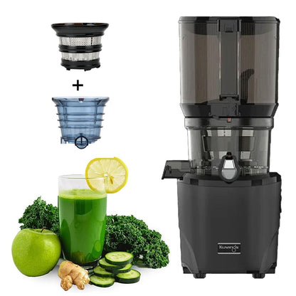 Kuvings Newly Launched Professional Cold Press Whole Slow Juicer, World's First Juicer with Patented Automatic-Cutting Auger to reduce juicing time (AUTO 10 Red + Smoothie & Sorbet)