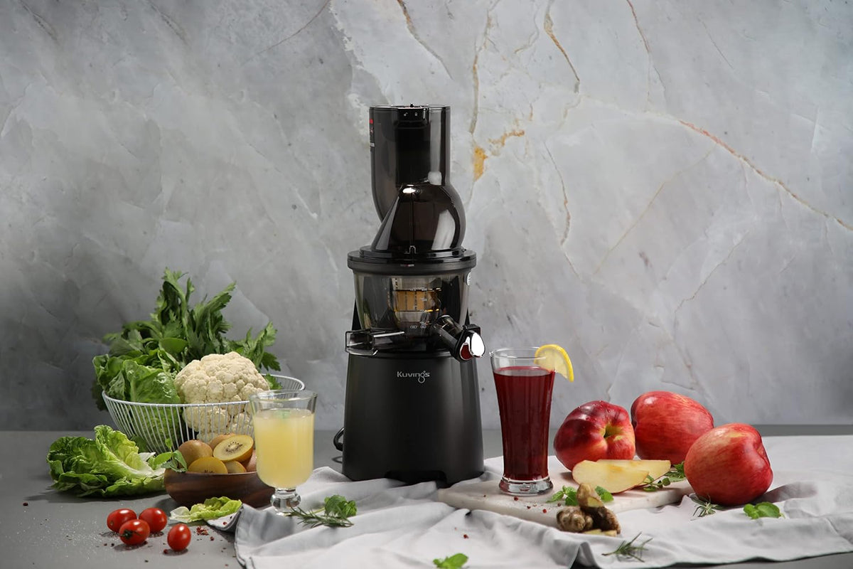 Kuvings EVO810 Professional Cold Press Juicer with Smoothie & Sorbet Strainers (Black)